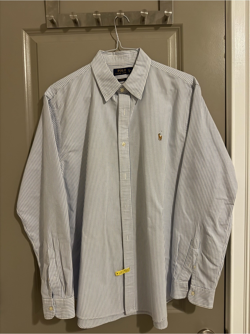 Polo by Ralph Lauren Blue & White Striped Dress Shirt